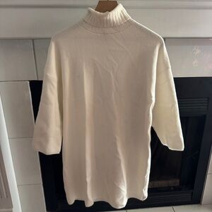 Pomander Place Cream Turtleneck Dress